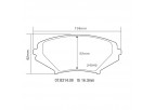 BREMBO SPOR PAD MAZDA RX8 ÖN BALATA 07.B314.08