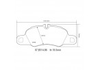 BREMBO SPOR PAD PORSCHE ÖN BALATA 07.B314.86