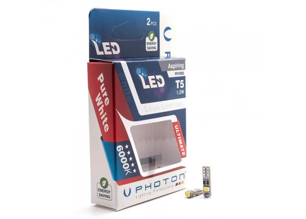 PHOTON T5 12-24V 1.2W CANBUS 3`LÜ LED PH7003