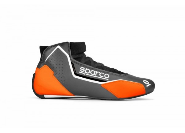 SPARCO X-LIGHT YARIŞ AYAKKABISI FİA ONAYLI GRİ TURUNCU 41 NUMARA