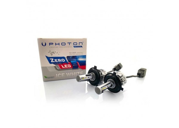 Photon ZERO H4 ICE WHITE +3 PLUS FANSIZ LED 12V-24V ZR3724